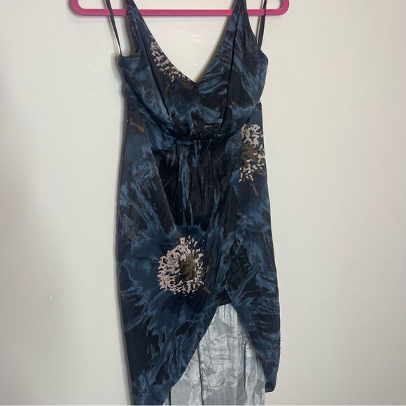 Free People Black/ Navy Tulip hem dress - Picture 4 of 8